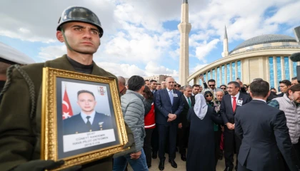 Üç şehidimiz de Ankara’da son yolculuğuna uğurlandı