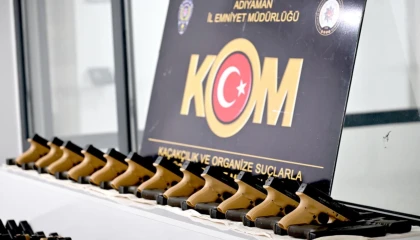 Adıyaman’da bin adet ateşe hazır tabanca ele geçirildi