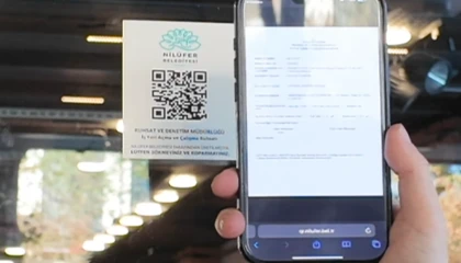 Bursa Nilüfer’de QR kod ile ruhsat dönemi başladı