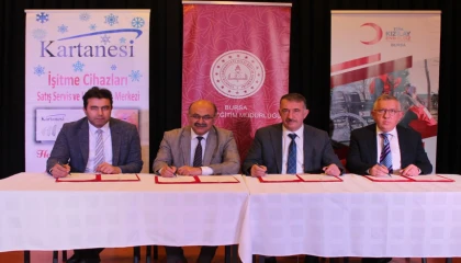 Bursa’da özel çocuklar için özel protokol... Atık piller ses oluyor