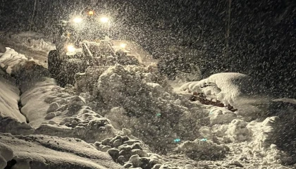 Düzce Yığılca’da kar kalınlığı 60 santimetreyi aştı