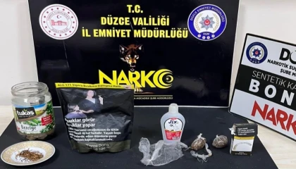 Düzce’de uyuşturucu operasyonu: 1 tutuklama