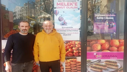 Edirne Keşan’da lokma umut oldu... MHP’li başkan ve iş ortağı gelirini SMA’lı Melek’e bağışladı