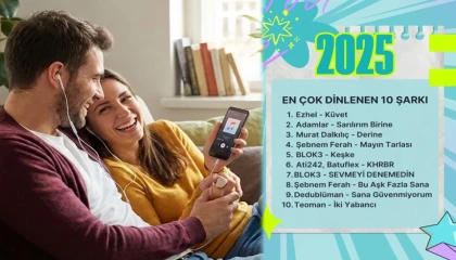 İşte 2025’in en çok dinlenen şarkıları