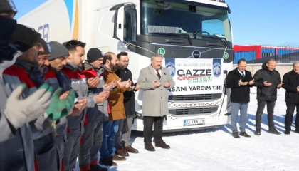 Kayseri Melikgazi’den Gazze’ye yardım tırı