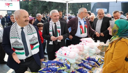 Kocaeli Gebze’de Filistin’e destek kermesi düzenlendi