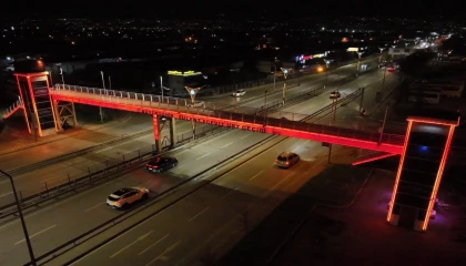 Kocaeli’den kadına şiddete karşı turuncu mesaj