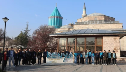 Konya’da öğrenciler tarihi kültürel mekanlarını keşfediyor