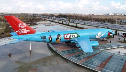 Konya’ya gelenler ’Gazze’ mesajıyla karşılanıyor