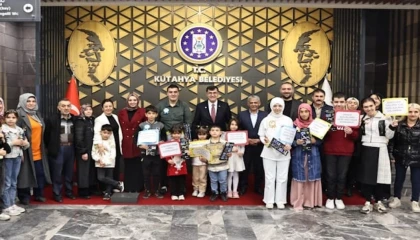 Kütahya’da Başkan Kahveci, özel öğrencileri ağırladı