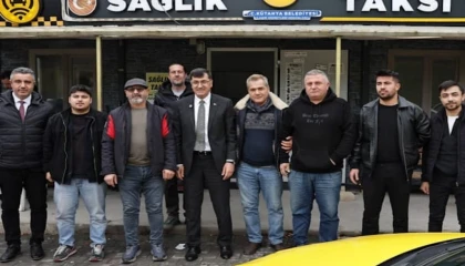 Kütahya’da Başkan Kahveci’den taksi duraklarına ziyaret