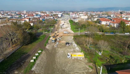 Sakarya Alparslan Türkeş Caddesi’nde duble yol güçlendirmesi
