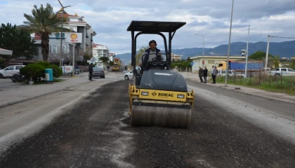 Antalya Büyükşehir’den Kestel yoluna bakım onarım