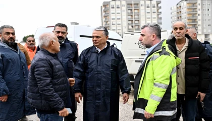 Antalya’da yoğun yağış sonrası Başkan Uysal Gebizli’de