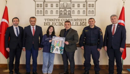 Bilecik’te küçük ressam büyük başarıya imza attı