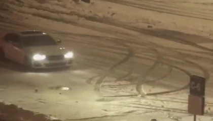 Bolu’da drift yapan sürücülere Jandarma müdahalesi