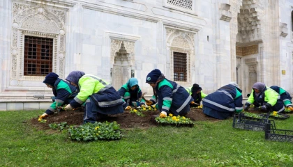 Bursa kışın da adeta çiçek bahçesi