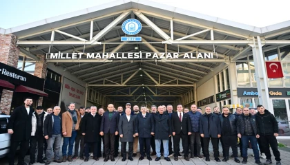 Bursa Yıldırım’da Başkan Yılmaz pazar esnafıyla buluştu