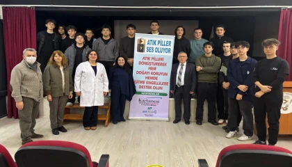 Bursa’da liseliler atık pillerle umut oluyor