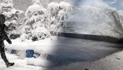 Doğu’da yoğun kar, kıyılarda kuvvetli rüzgar