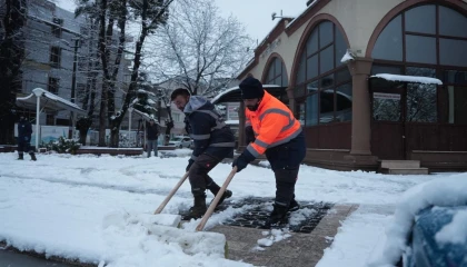 Düzce’de kar mesaisi
