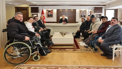 Erzurum’da Engelliler Meclisi’nden Başkan Sekmen’e ziyaret