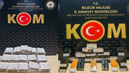 Kaçak tütüne darbe: 7 bin 960 dolu makaron ele geçirildi