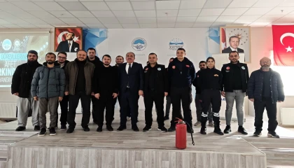 Kayseri itfaiyesinden iki ilçede afet yönetim eğitimi