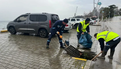 Kocaeli Büyükşehir’den fırtına sonrası temizlik