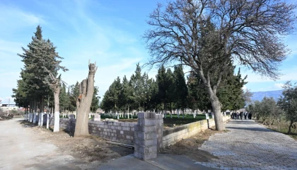 Manisa’da Aşağı Koçaklar Mezarlığı güvenli hale getirildi