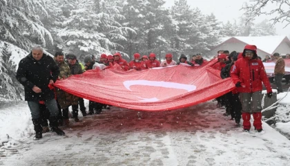 Metristepe’de kar altında tarihe yürüyüş