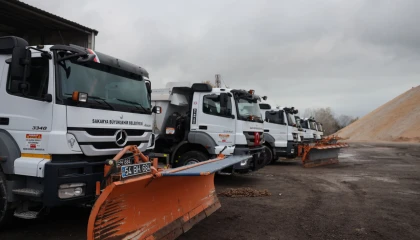 Sakarya Büyükşehir karla mücadele için göreve hazır