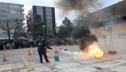 SHGM’de yangınla mücadele tatbikatı