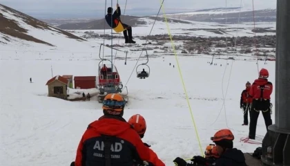 AFAD’dan Van’da çığda tatbikat nefes kesti