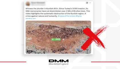 Afrin’de 2 milyon zeytin ağacı kesildi iddiasına İletişim’den yanıt