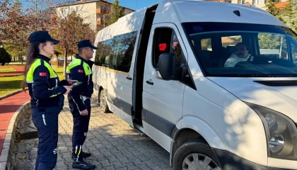Artvin’de servis araçlarına sıkı denetim