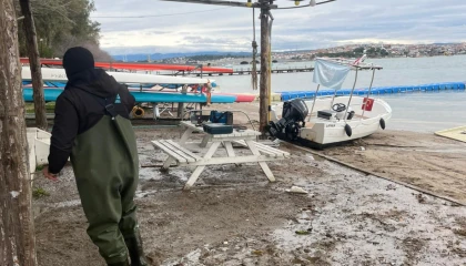 Ayvalık’ta lodosun ardından dayanışma