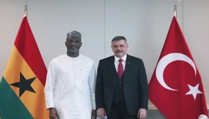 Bakan Çiftçi, Ganalı mevkidaşını ağırladı