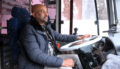 Bakan Kurum, Hataylı otobüs şoförünün yeni seferini paylaştı