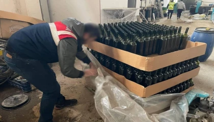 Bursa İznik’te kaçak içki imalathanesine darbe