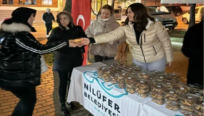 Bursa Nilüfer’de Berat Kandili bereketi
