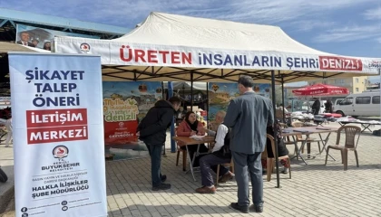 Denizli Büyükşehir pazaryerlerinde halkın nabzını tutuyor