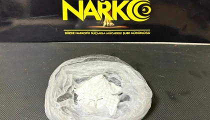 Düzce’de 55 gram kokain ele geçirildi