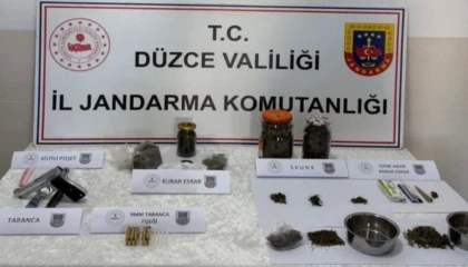 Düzce’de uyuşturucu operasyonu: 2 gözaltı