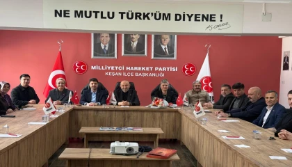 Edirne Keşan’da AK Parti’den MHP’ye 57. yıl ziyareti
