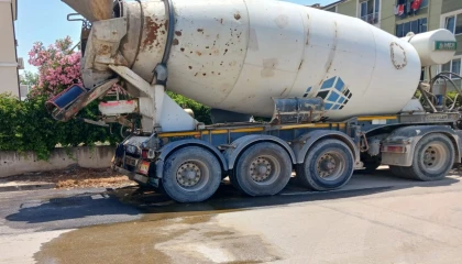 Elazığ’da yollara beton döken miksere para cezası