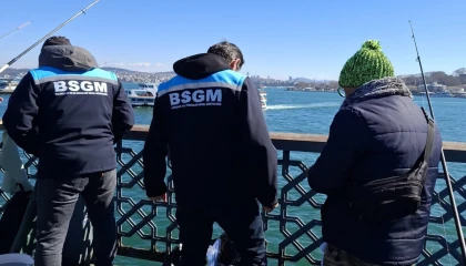 Galata ve Atatürk köprülerinde amatör balıkçılara denetim