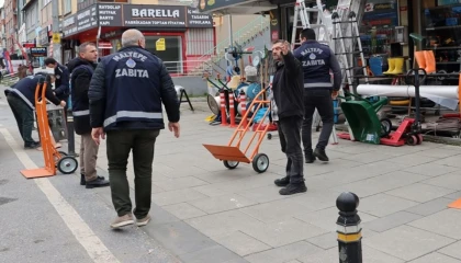 İstanbul Maltepe Belediyesi’nden kaldırım işgallerine müdahale