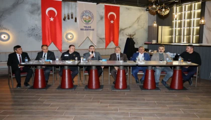 Kayseri Talas’ta ramazan öncesi muhtarlarla toplantı