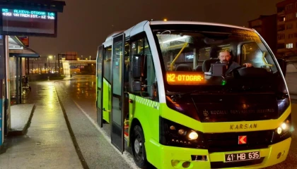 Kocaeli’de 24 saat kesintisiz ulaşım başladı